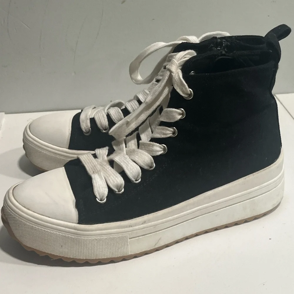 Girls High Top Platform Sneakers size 3 - Picture 4 of 8